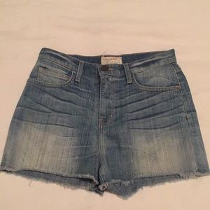 Current/Elliot High Waisted Jean Cutoff Shorts